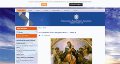 Desktop Screenshot of parrocchiasanpietroapostolo.org