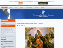 Tablet Screenshot of parrocchiasanpietroapostolo.org